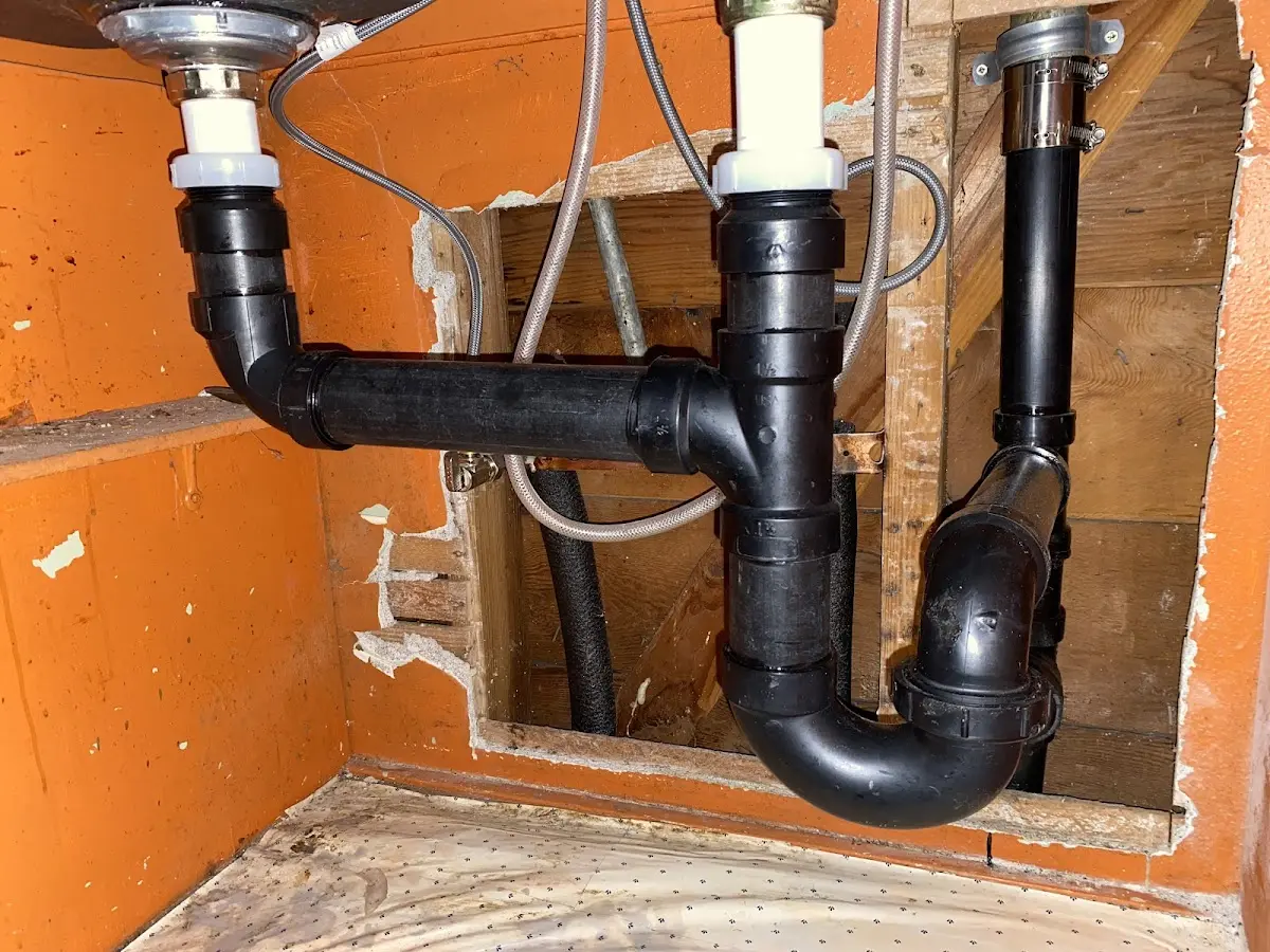 Professional Repiping Services equipment and tools on the job in Woodlake